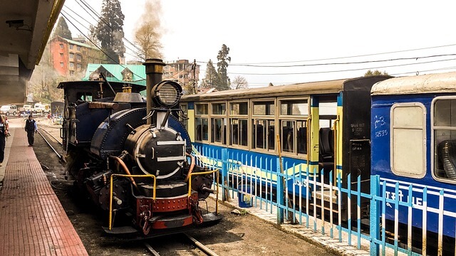 an image of darjeeling toy train engine