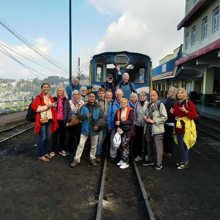 Group of tourists enjoying their Darjeeling trip organized by TripWizard DMC