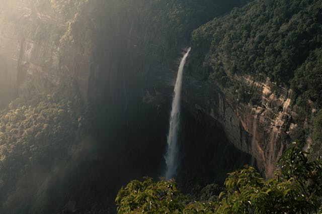 Nohkalikai Waterfalls in Cherrapunji Meghalaya