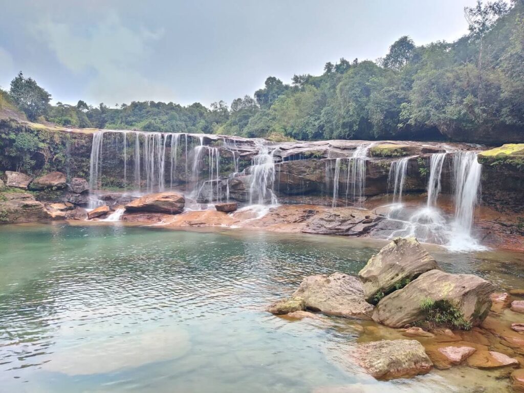 Mawsawa waterfall in East Khasi Hills Meghalaya