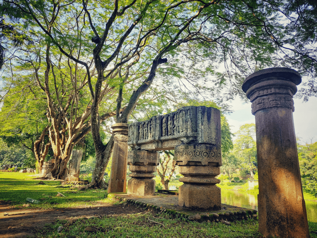 a rock structure in Chitralekha Udyan 
