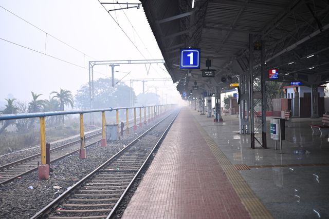 a railway station